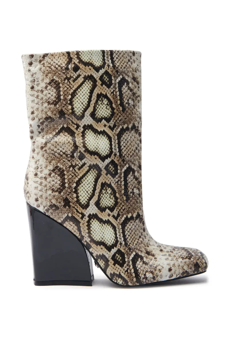 AZALEA WANG RANSOM BLACK MULTI SNAKE BOOTIE sold by AKIRA product image thumbnail 4