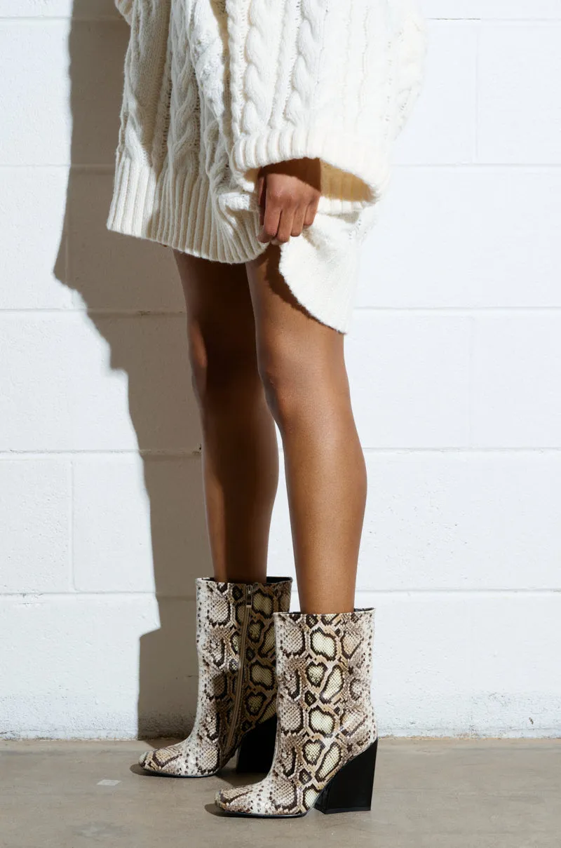 AZALEA WANG RANSOM BLACK MULTI SNAKE BOOTIE sold by AKIRA product image thumbnail 2