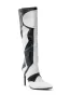 AZALEA WANG RODRIGO BLACK AND WHITE BOOT STILETTO sold by AKIRA
