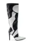 AZALEA WANG RODRIGO BLACK AND WHITE BOOT STILETTO sold by AKIRA