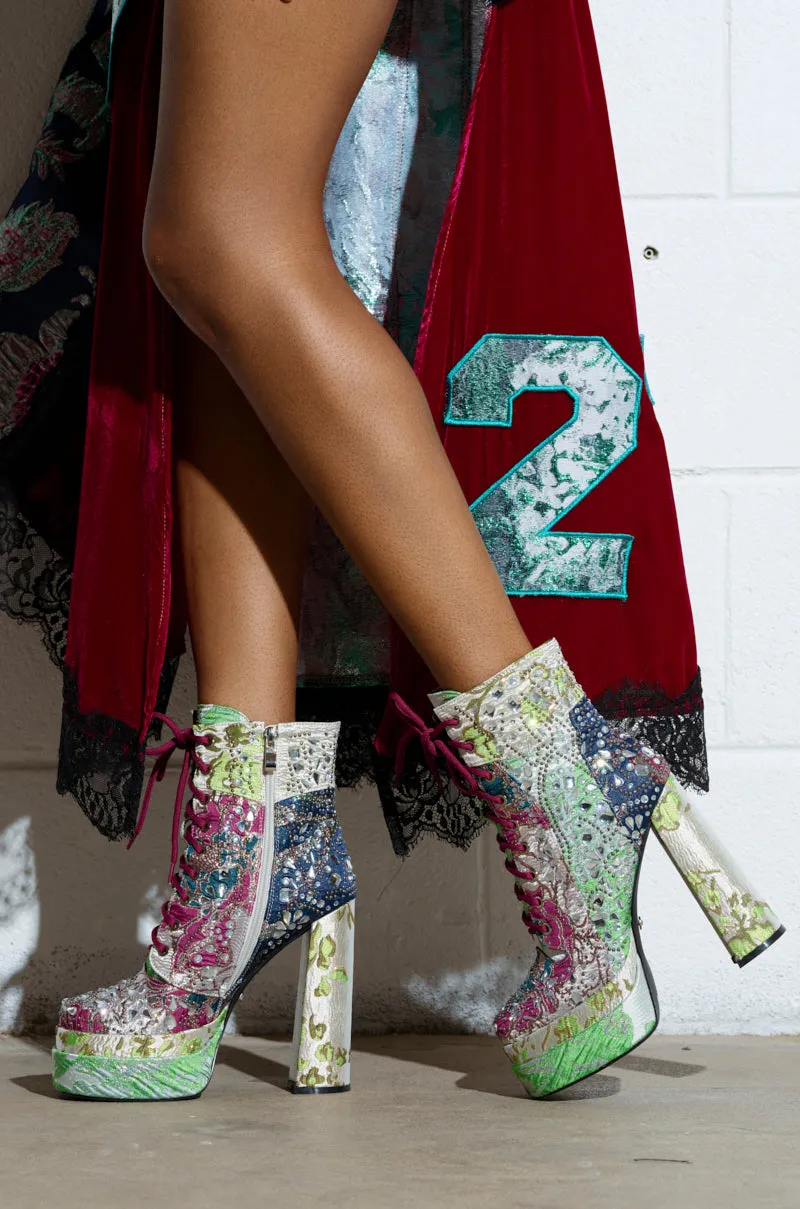 AZALEA WANG LILYBELL MULTI CHUNKY BOOTIE sold by AKIRA