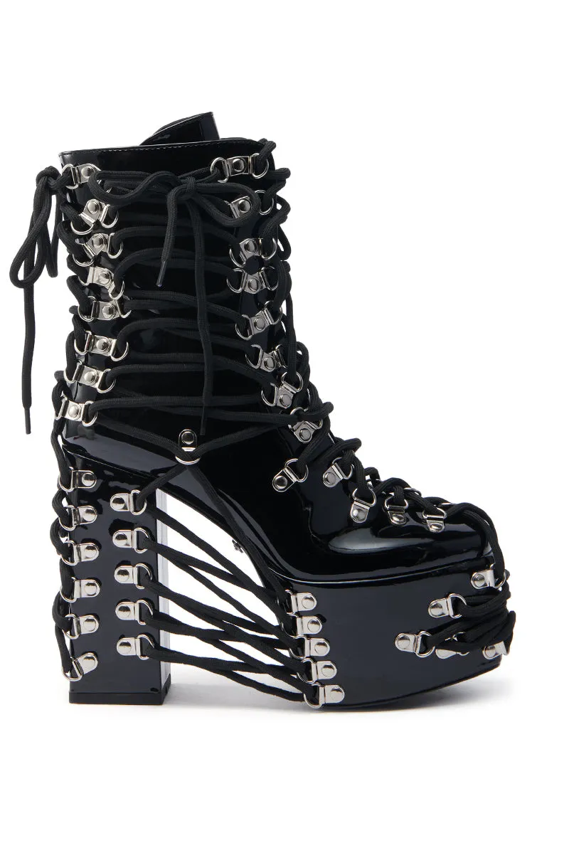 AZALEA WANG XENON BLACK CHUNKY BOOTIE sold by AKIRA product image thumbnail 3