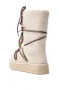 TIGHTROPES BEIGE SHERPA WITH BEADS FLAT BOOTIE sold by AKIRA