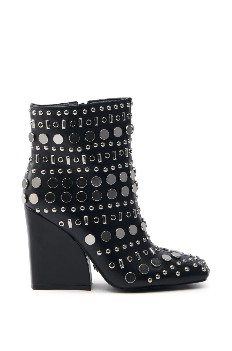 AZALEA WANG FLETCHER BLACK SILVER METAL BOOTIE sold by AKIRA product image thumbnail 3