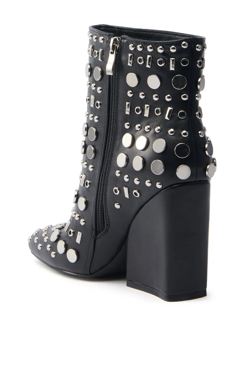 AZALEA WANG FLETCHER BLACK SILVER METAL BOOTIE sold by AKIRA product image thumbnail 5