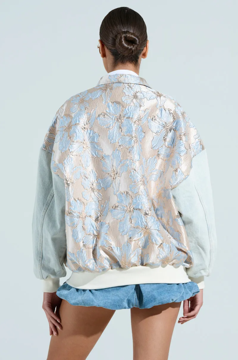 ALIYA BROCADE BOMBER sold by AKIRA product image thumbnail 5