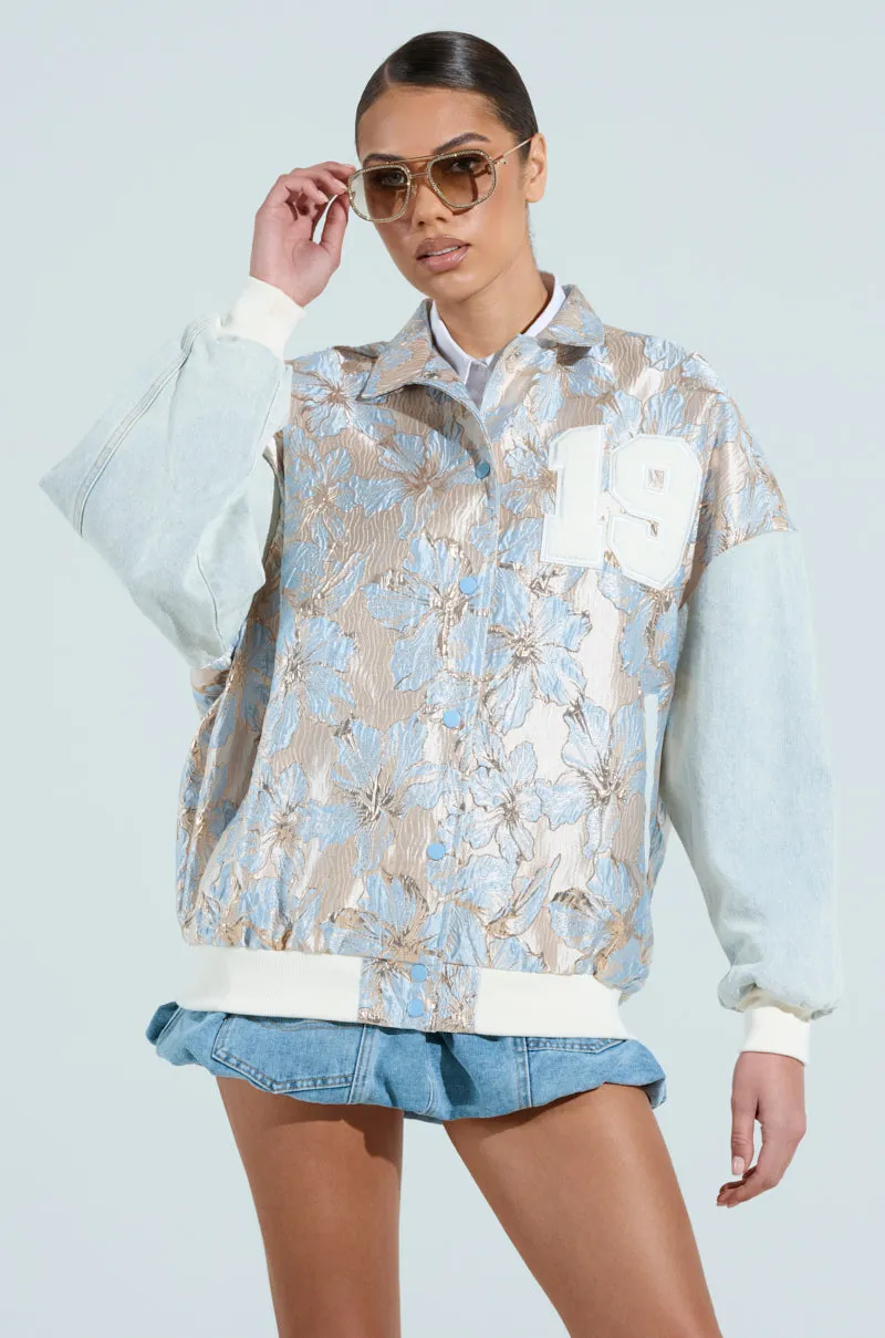ALIYA BROCADE BOMBER sold by AKIRA product image thumbnail 3