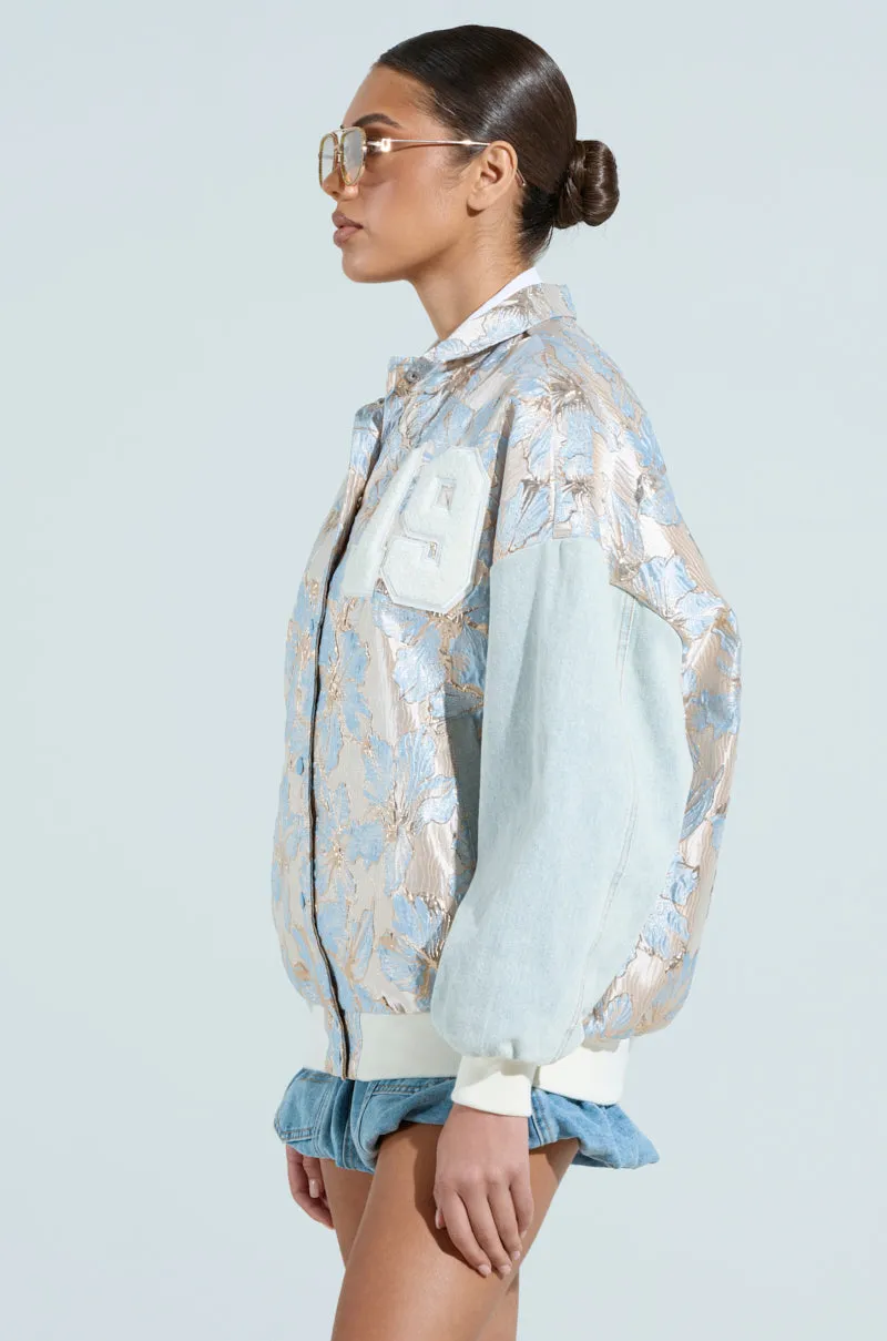 ALIYA BROCADE BOMBER sold by AKIRA product image thumbnail 4