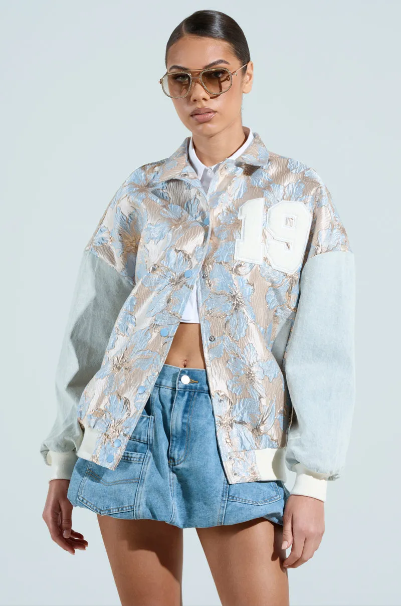 ALIYA BROCADE BOMBER sold by AKIRA product image thumbnail 2