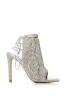 AZALEA WANG DELANIE SILVER STILETTO SANDAL sold by AKIRA