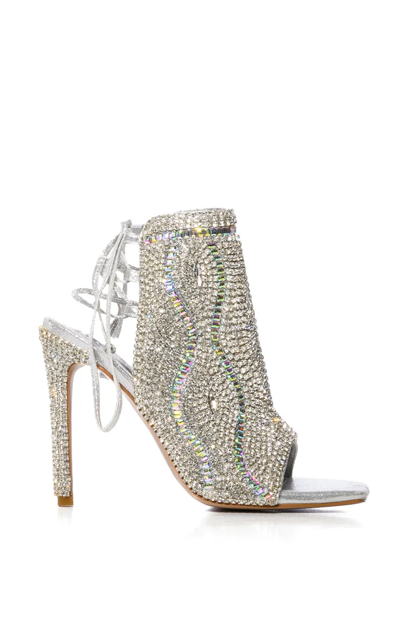 AZALEA WANG DELANIE SILVER STILETTO SANDAL sold by AKIRA product image thumbnail 3