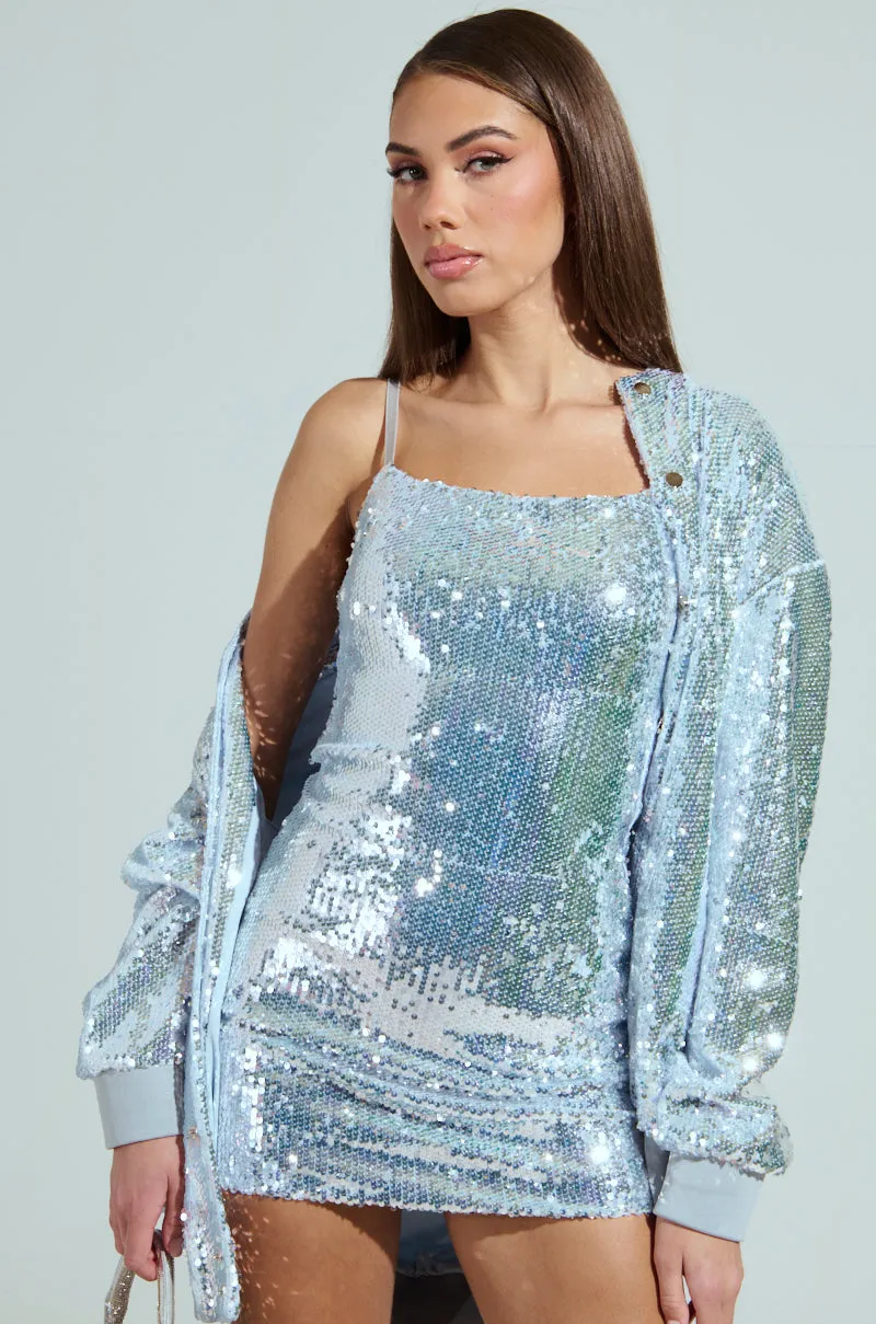 MA CHERIE SEQUIN MINI DRESS sold by AKIRA product image thumbnail 3