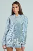 MA CHERIE OVERSIZED SEQUIN BOMBER sold by AKIRA