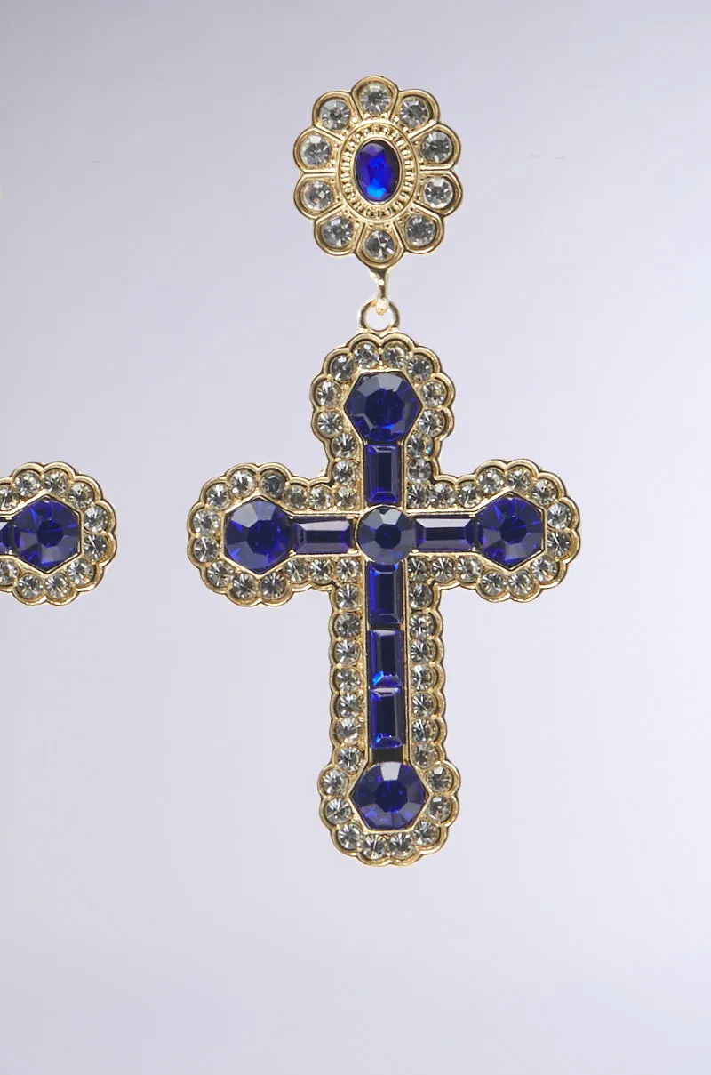 QUEEN SHI CROSS EARRING sold by AKIRA product image thumbnail 4