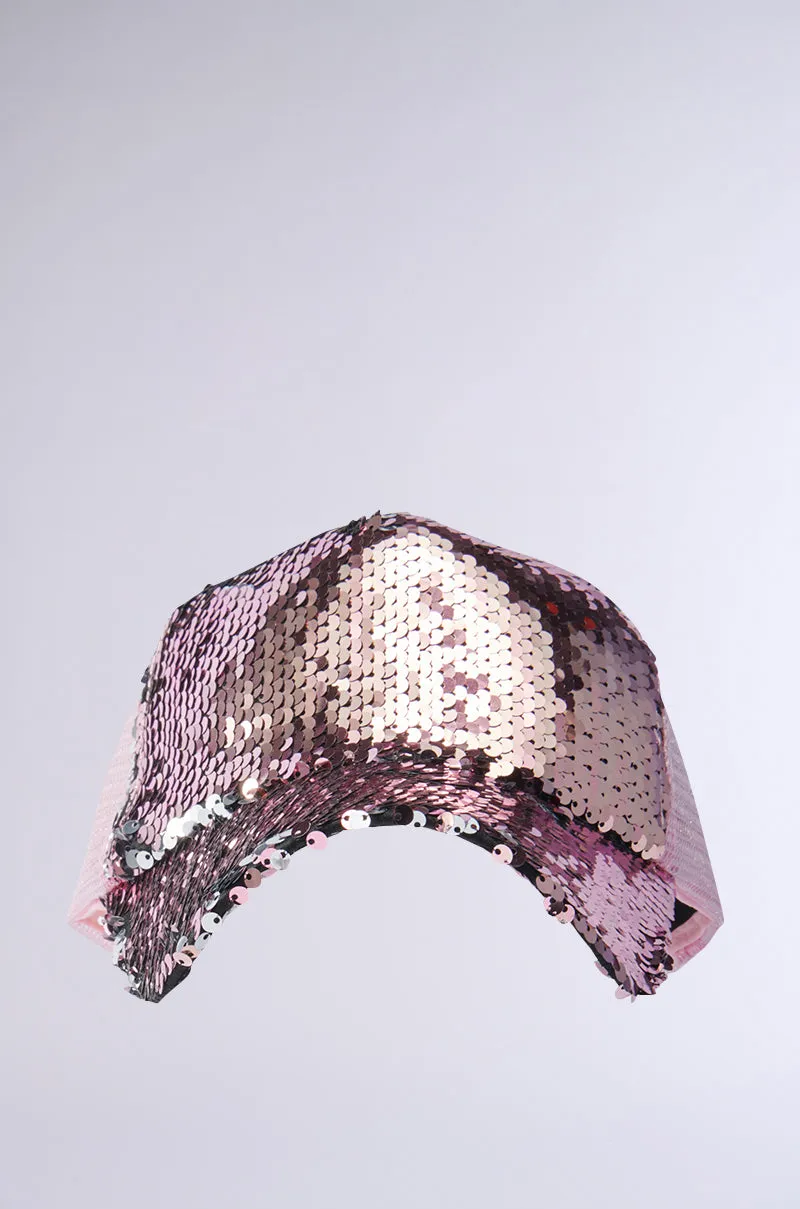 LEMME LOVE SEQUIN HAT sold by AKIRA product image thumbnail 2