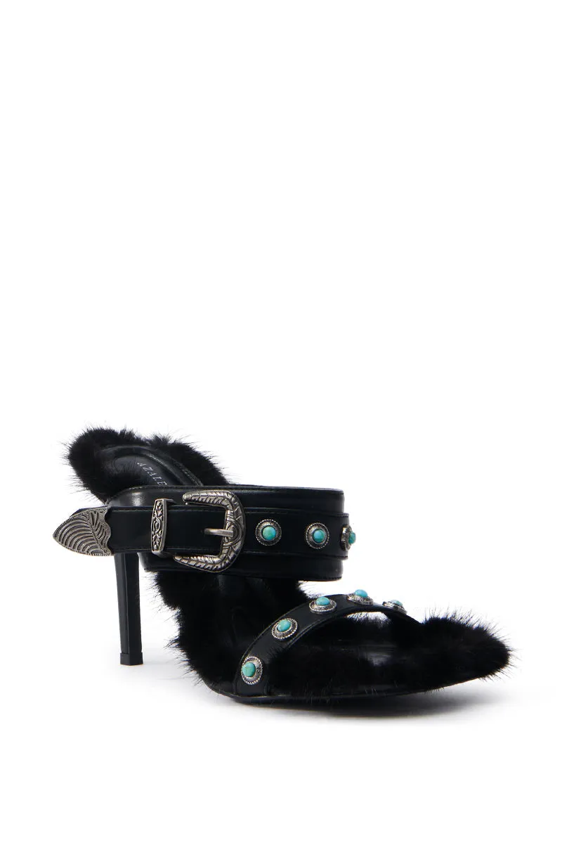 AZALEA WANG AUGER BLACK SANDAL sold by AKIRA product image thumbnail 5