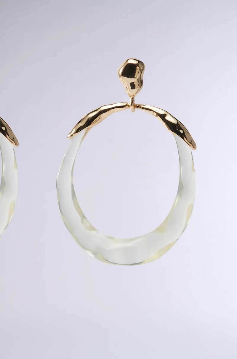 CLEARLY A YES EARRING sold by AKIRA product image thumbnail 4