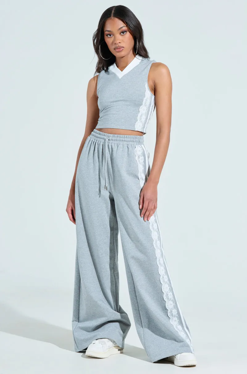 IN A LEAGUE OF MY OWN WIDE LEG JOGGER sold by AKIRA