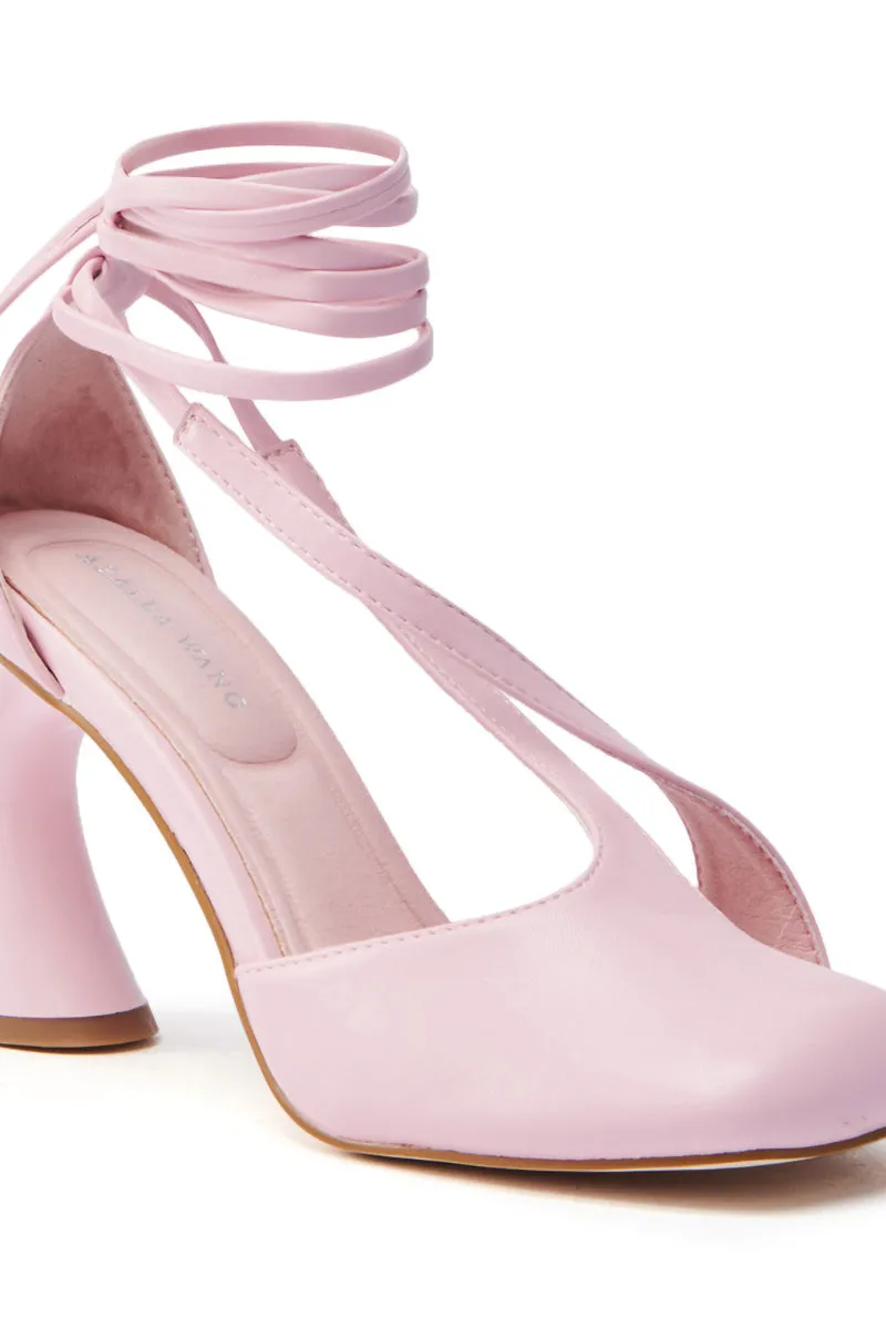 AZALEA WANG BUIKY PINK CHUNKY HEEL PUMP sold by AKIRA product image thumbnail 5