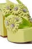AZALEA WANG CORRA LIME FLORAL EMBELLISHED CHUNKY PLATFORM SANDAL sold by AKIRA