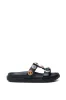 AZALEA WANG LUCIENA BLACK RHINESTONE SANDAL sold by AKIRA