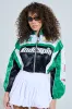 GO TIME EMBROIDERED BOMBER sold by AKIRA