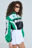 GO TIME EMBROIDERED BOMBER sold by AKIRA