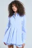 THE IT GIRL MINI DRESS IN STRIPED POPLIN sold by AKIRA
