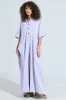 SHE'S RICH OVERSIZED JUMPSUIT IN PURPLE MINERAL WASH sold by AKIRA