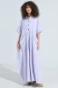 SHE'S RICH OVERSIZED JUMPSUIT IN PURPLE MINERAL WASH sold by AKIRA