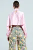 TALIA SATIN MOCK NECK BLOUSE sold by AKIRA