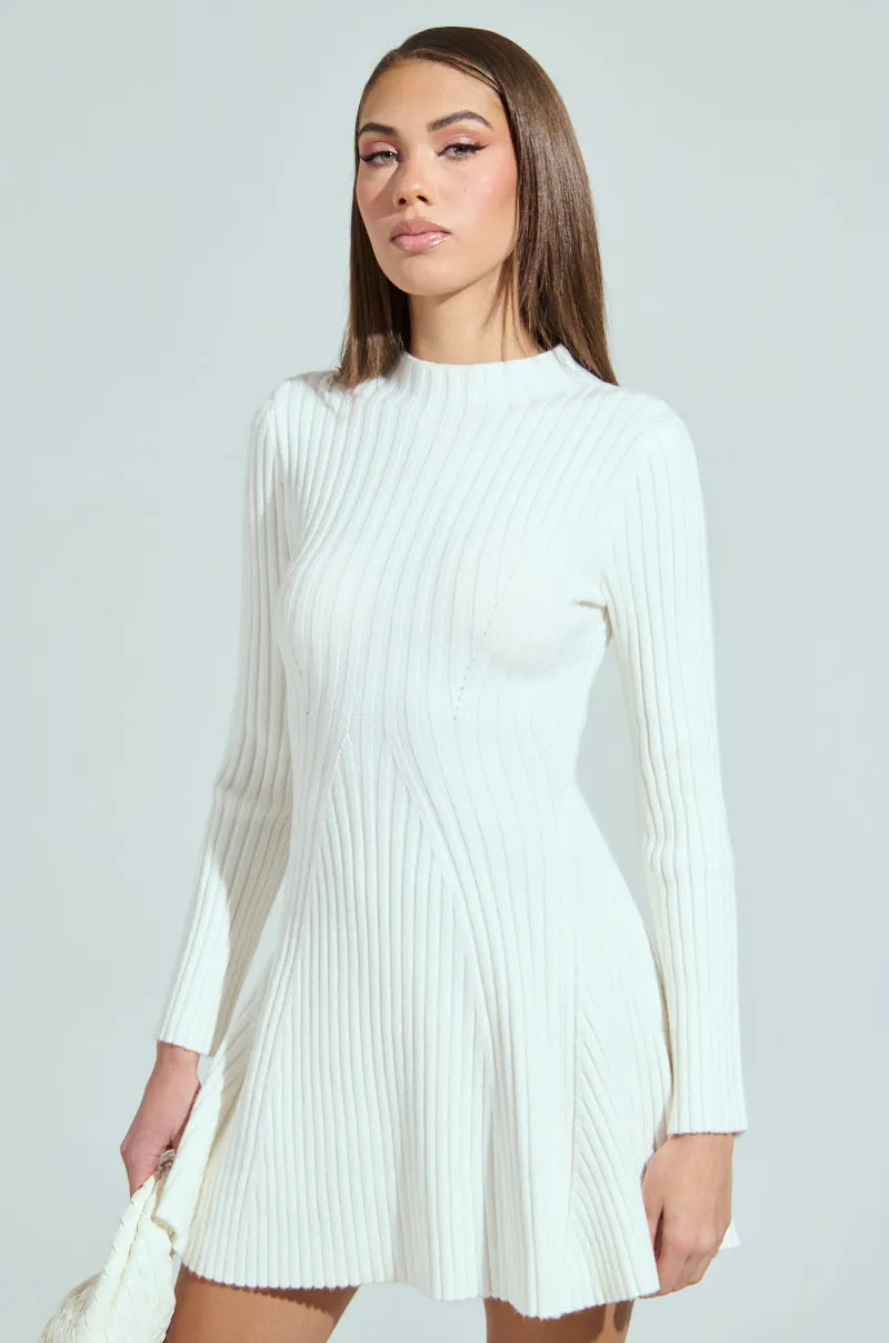 SLEEK AND CHIC KNIT MINI DRESS sold by AKIRA product image thumbnail 4