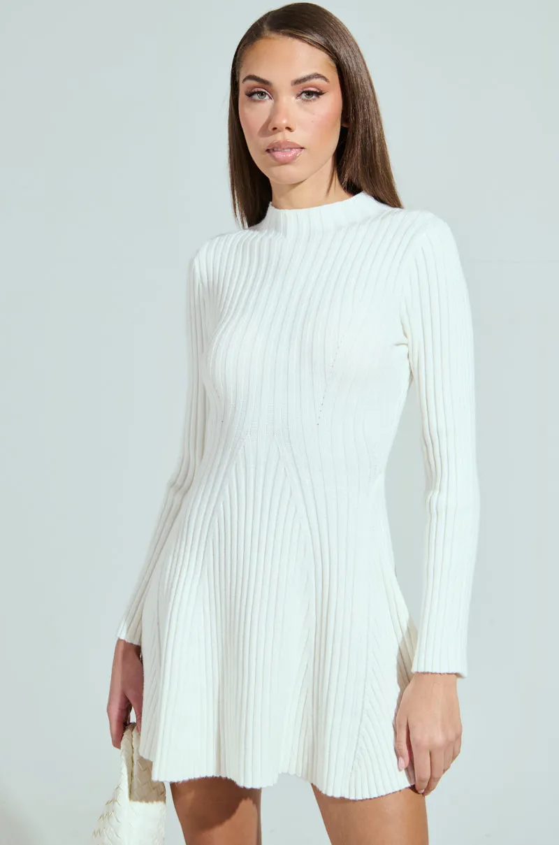 SLEEK AND CHIC KNIT MINI DRESS sold by AKIRA product image thumbnail 3