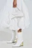 AZALEA WANG BRIXHAM WHITE BOOTIE WITH NOVELTY HEEL sold by AKIRA