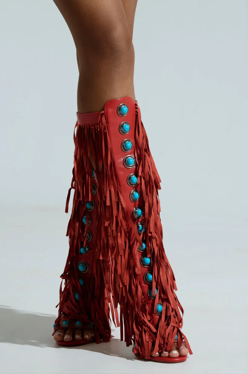 AZALEA WANG AMADEO RED SANDAL sold by AKIRA