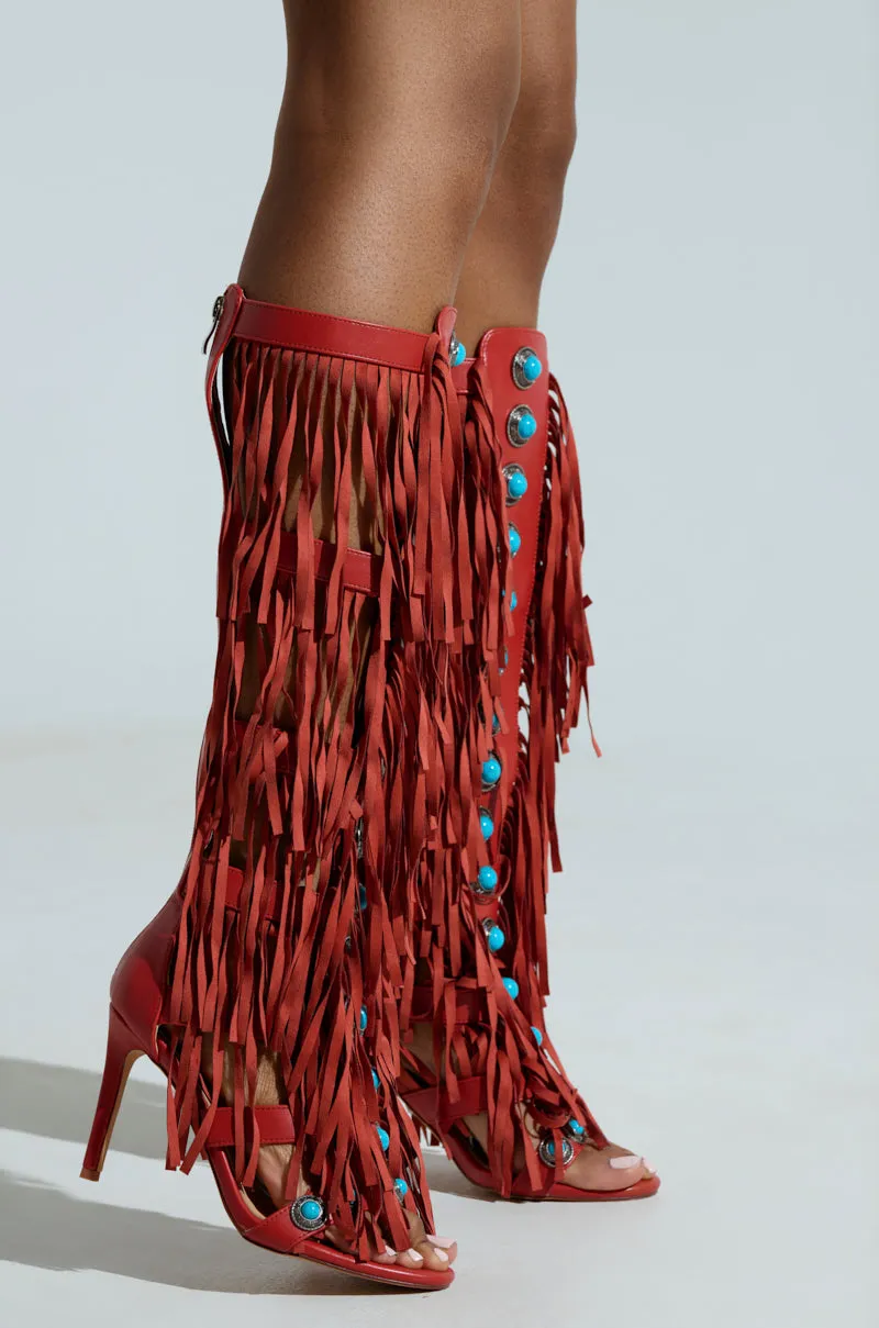 AZALEA WANG AMADEO RED SANDAL sold by AKIRA product image thumbnail 4