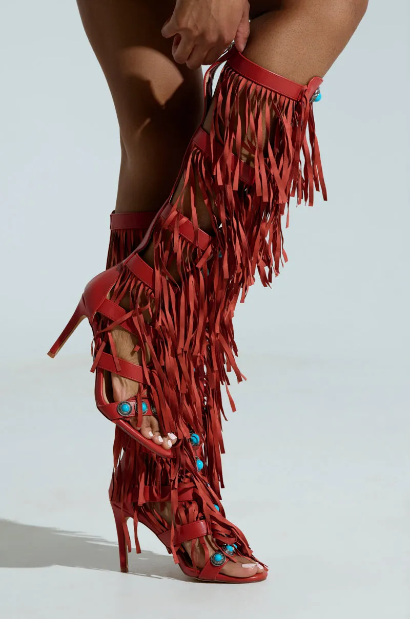 AZALEA WANG AMADEO RED SANDAL sold by AKIRA product image thumbnail 2