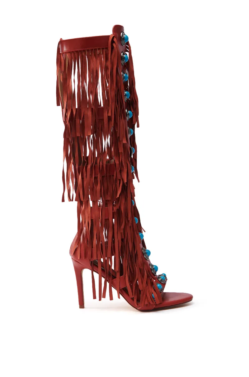 AZALEA WANG AMADEO RED SANDAL sold by AKIRA product image thumbnail 5