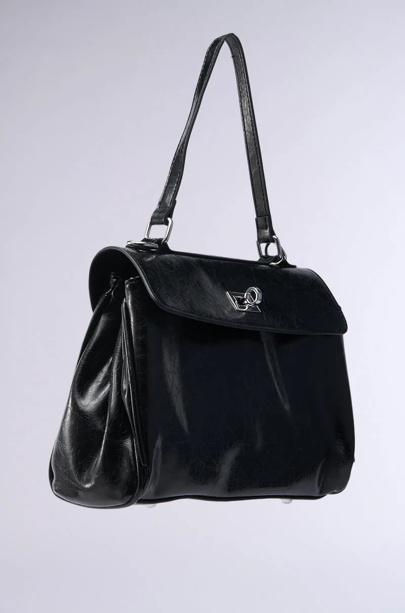 ROXANNE FAUX LEATHER SATCHEL sold by AKIRA product image thumbnail 3