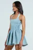 DAINTY DENIM MINI DRESS sold by AKIRA