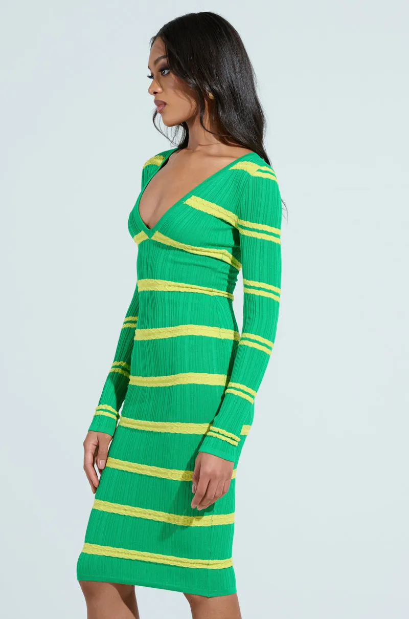 FEELING LUCKY MIDI DRESS sold by AKIRA product image thumbnail 4
