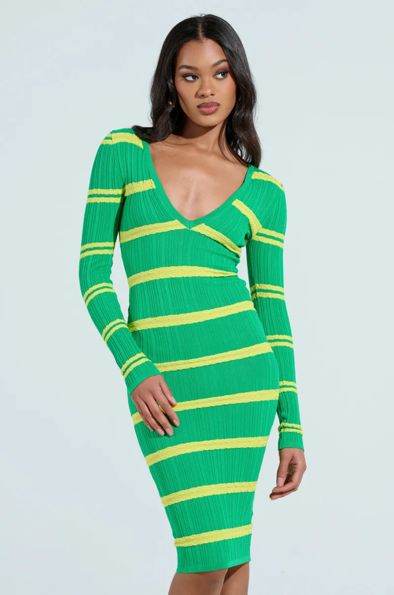 FEELING LUCKY MIDI DRESS sold by AKIRA product image thumbnail 3