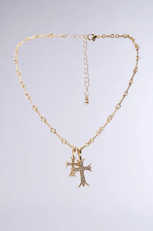 CROSSES NECKLACE sold by AKIRA