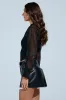 THE PERFECT FIT CORSETTED BLOUSE sold by AKIRA