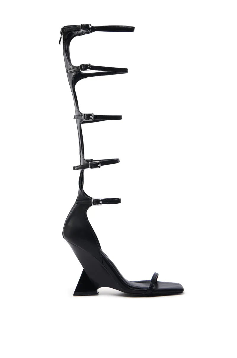 AZALEA WANG TAITEN BLACK SANDAL sold by AKIRA product image thumbnail 4