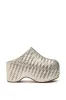 AZALEA WANG TEATREE GOLD WOVEN CLOG sold by AKIRA