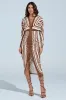 TEXT ME LATER SATIN MIDI DRESS sold by AKIRA
