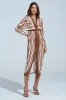 TEXT ME LATER SATIN MIDI DRESS sold by AKIRA