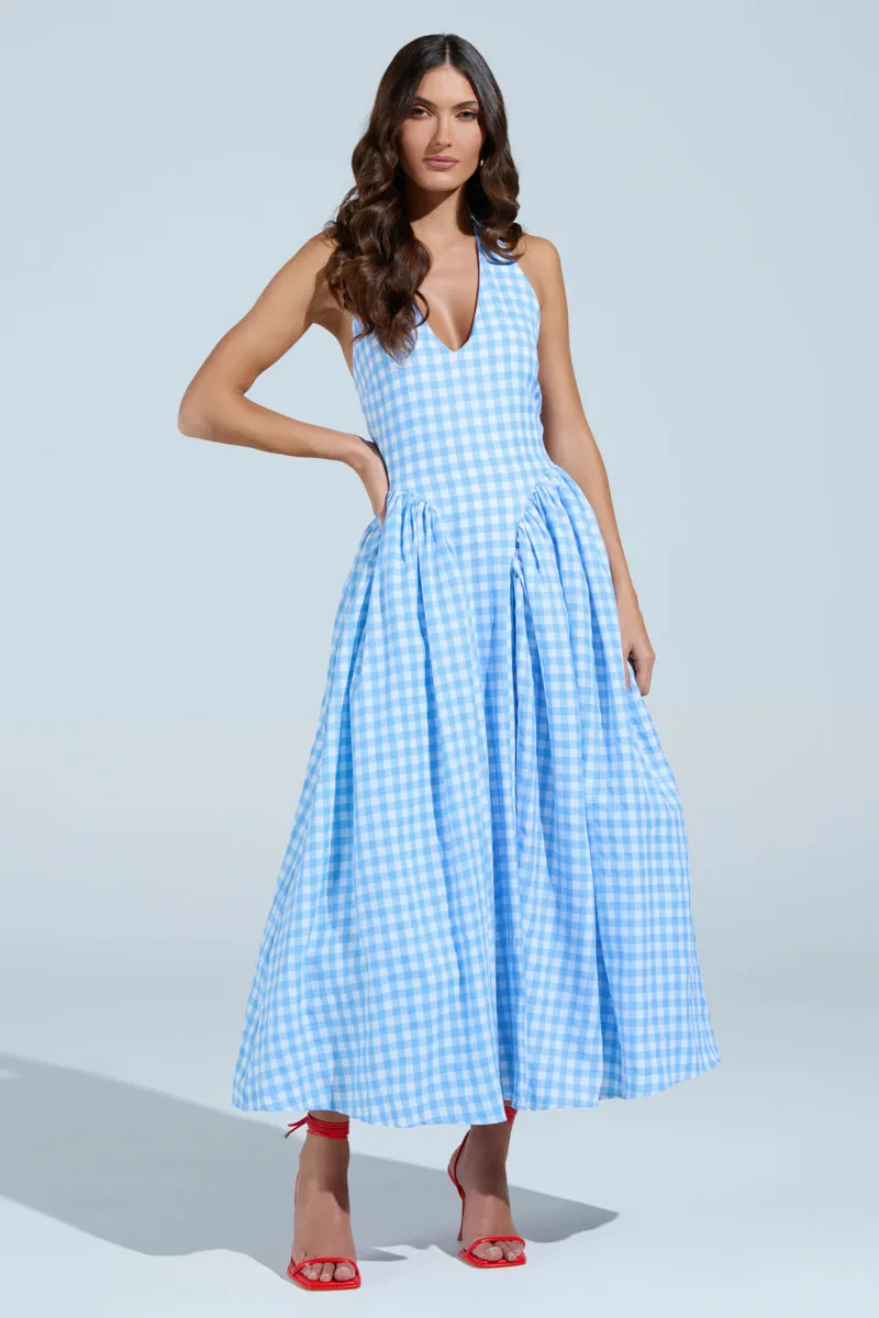NEVER GONNA STOP PLAID MAXI DRESS sold by AKIRA product image thumbnail 2