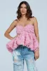I CAN GET MY OWN FLOWERS STRAPLESS TOP sold by AKIRA